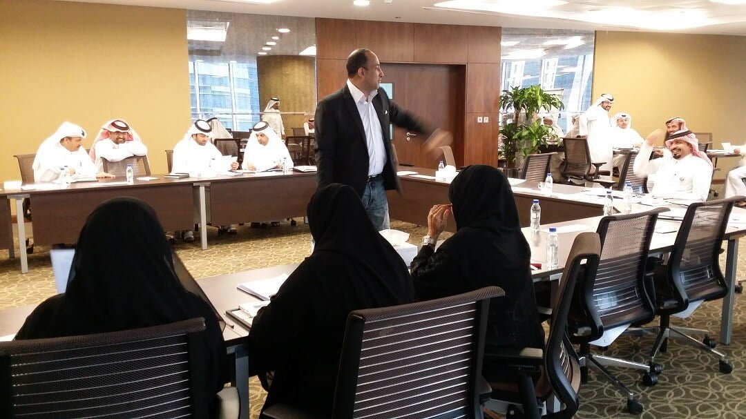 Workshop in session: Presenting to GCC delegates