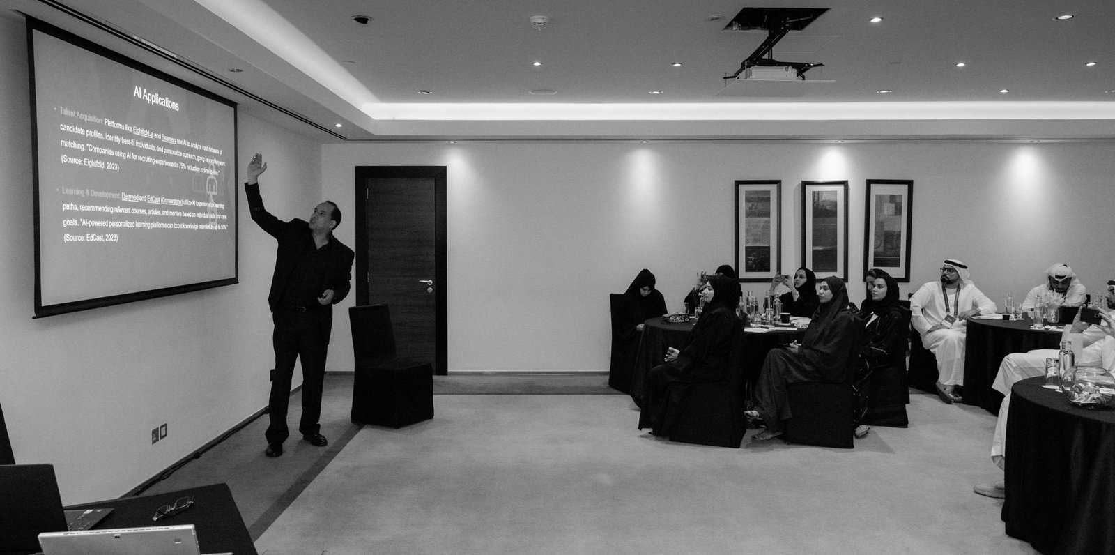 ورشة عمل ضمن مؤتمر، دبي: تطبيقات الذكاء الاصطناعي على الشاشة