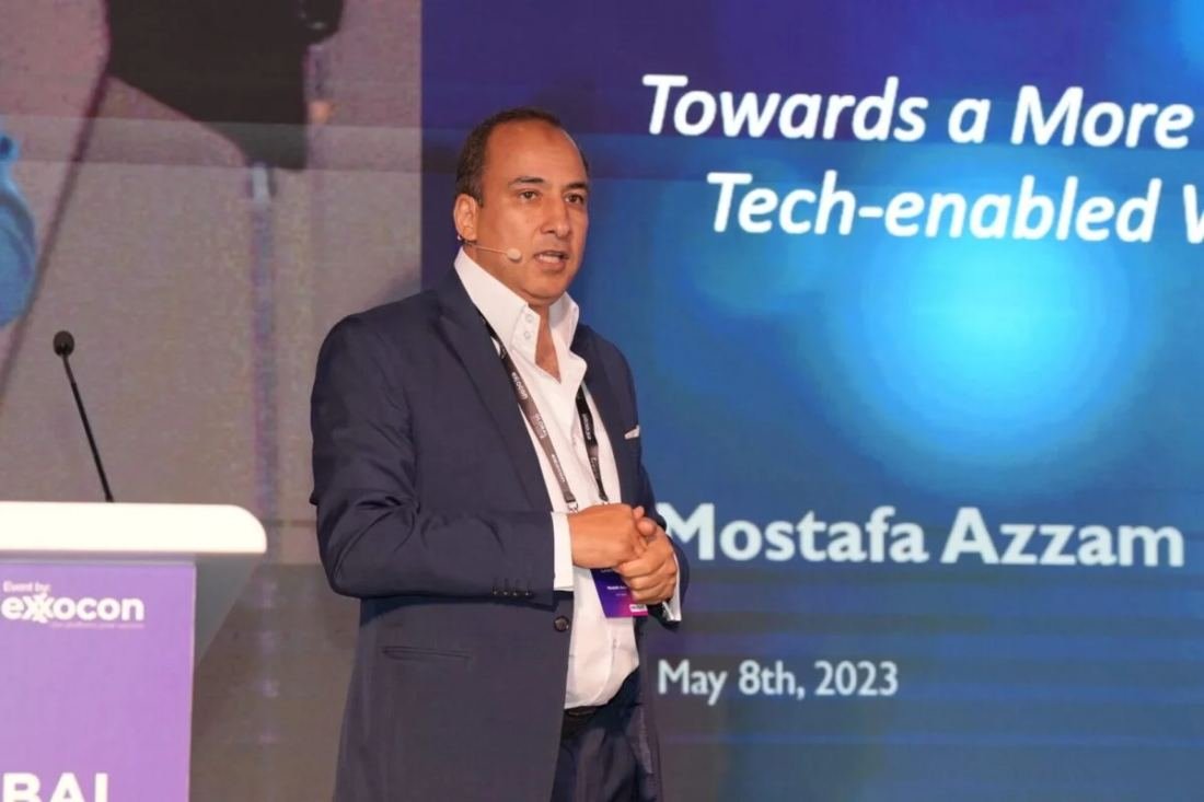 Mostafa Azzam presenting Towards a More Tech-enabled HR