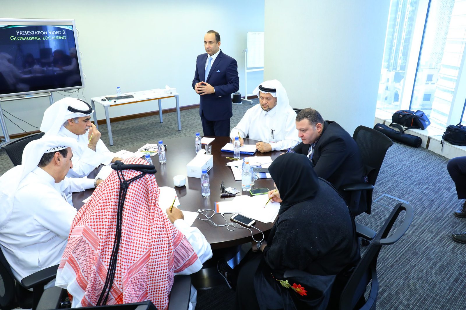 Workshop in session: Briefing the exercise