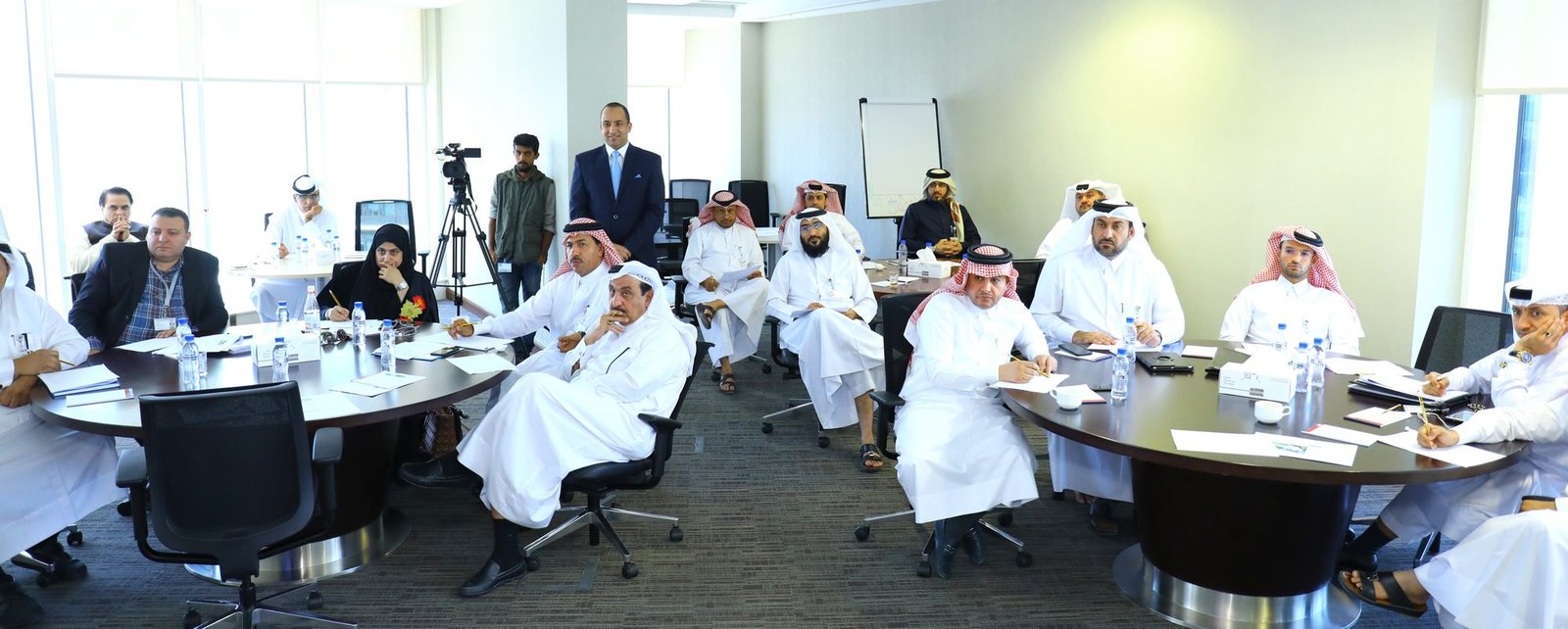 Workshop in session: Delegates at their tables
