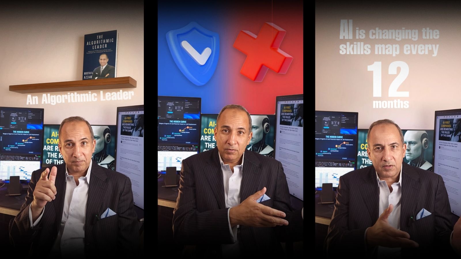 Three short videos: An Algorithmic Leader, and AI is changing the skills map every 12 months