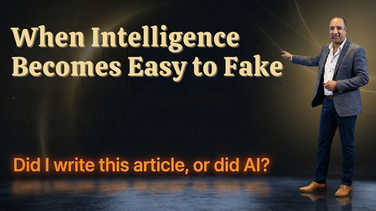 Work Rewired article cover: When Intelligence Becomes Easy to Fake