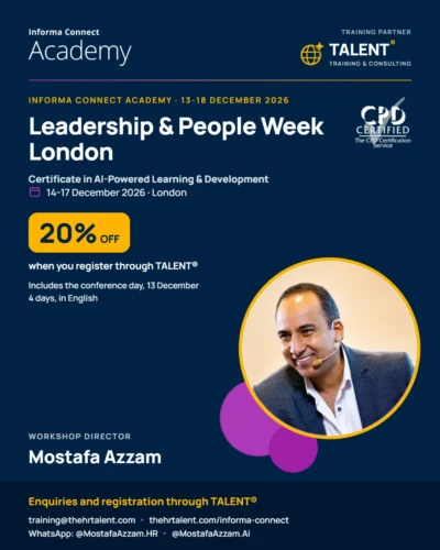 Leadership & People Week London, Certificate in AI-Powered Learning & Development, 14-17 December 2026, 20% off when you register through TALENT®