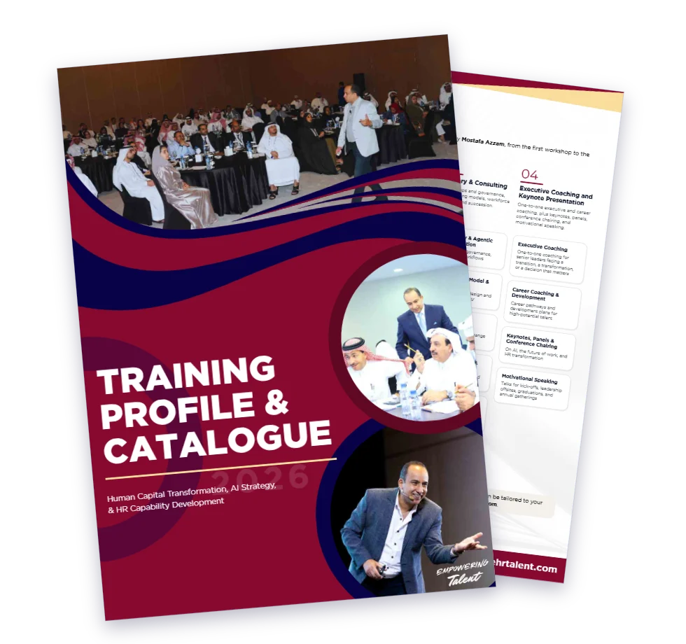 The 2026 Training Profile and Catalogue: cover and services page